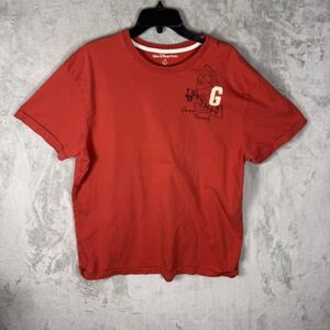 Disney Grumpy Shirt Mens XL Red Graphic 37 Dwarf‎ Snow White Movie Tee Cotton